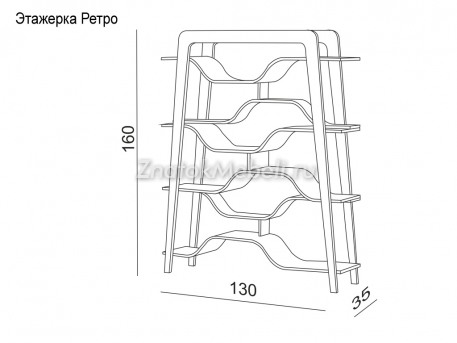 Этажерка "Ретро" с фото и ценой - Фотография 4