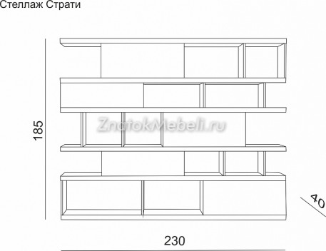 Стеллаж "Страти" с фото и ценой - Фотография 4