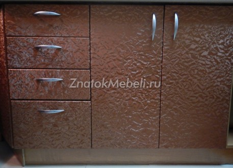 Кухня "Снежный, терракот" с фото и ценой - Фотография 4