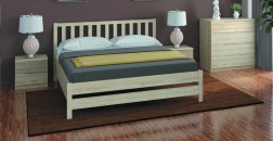 Кровать массив береза двуспальная венге купить в каталоге - Иконка 1