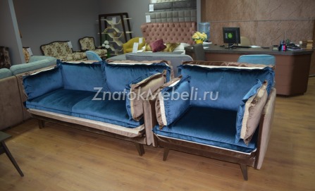 Диван и кресло "Шарм" синего цвета с фото и ценой - Фотография 2