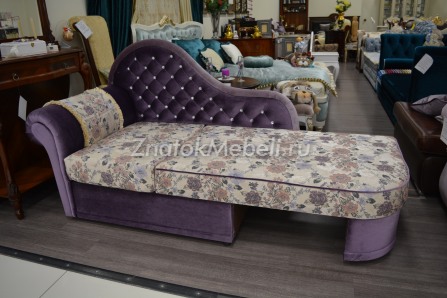 Диван-кушетка "Юнна" со стразами, ящиком и механизмом раскладывания с фото и ценой - Фотография 3