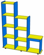 Стеллаж для детского сада (Б-38) картинка