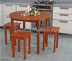 Стол раздвижной с круглой крышкой с фото и ценой - Фотография 1