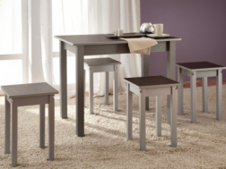 Стол обеденный раскладной и нераскладной  прямая нога купить в каталоге - Иконка 1