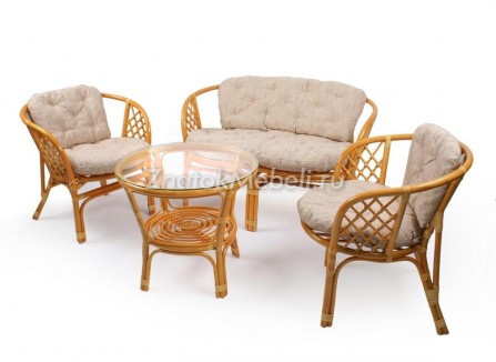 Стеклянный журнальный столик "Bahama" Бахама ротанг №4 с фото и ценой - Фотография 3