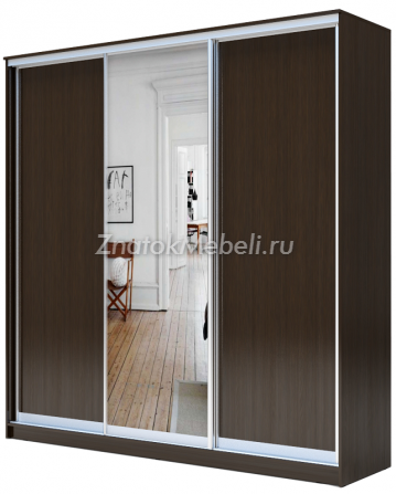 Шкаф-купе трехдверный с зеркалом ГШ-3 с фото и ценой - Фотография 3