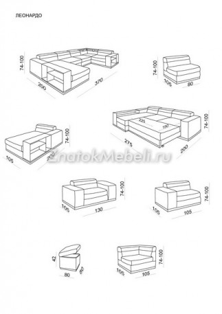 Угловой диван "Леонардо" с фото и ценой - Фотография 5