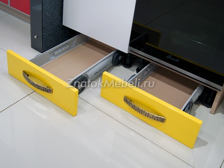 Кухня "Техно-платина / Желтая река" с фото и ценой - Фотография 6