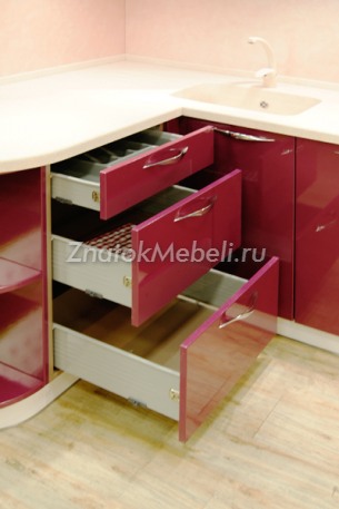 Кухня "Гламур (Орхидеи)" с фото и ценой - Фотография 6