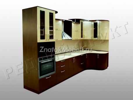 Кухонный гарнитур "Венге-золото / Шампань" с фото и ценой - Фотография 1